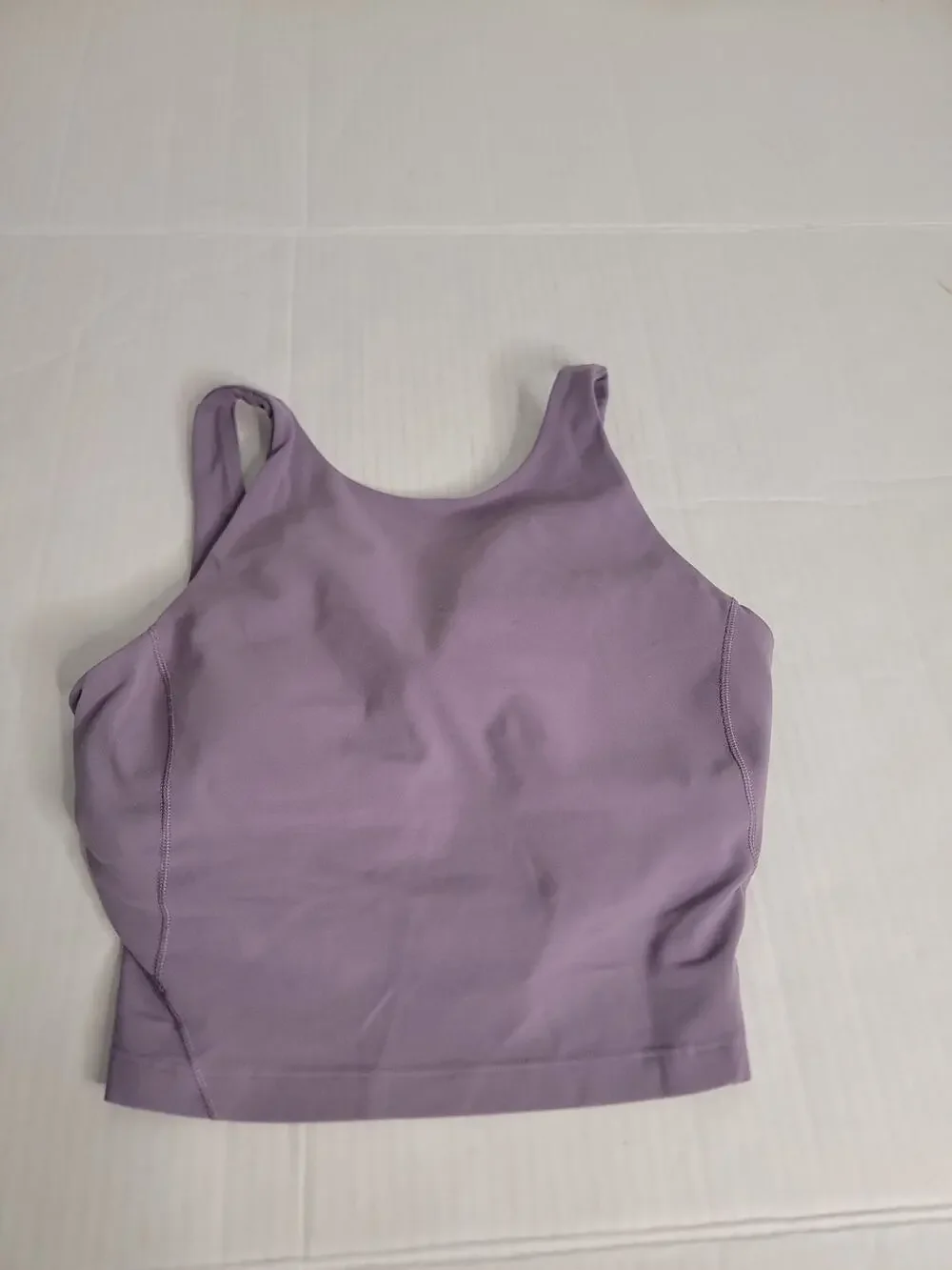 Lululemon Align High Neck Tank Top Sz 8 Lavender Nulu Workout
